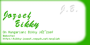 jozsef bikky business card